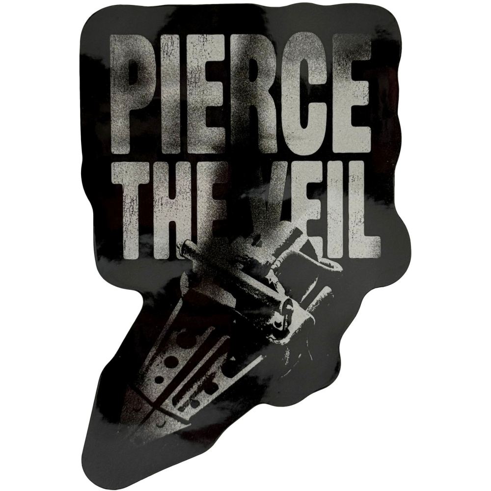 Pierce The Veil - Large Text Sticker - Black